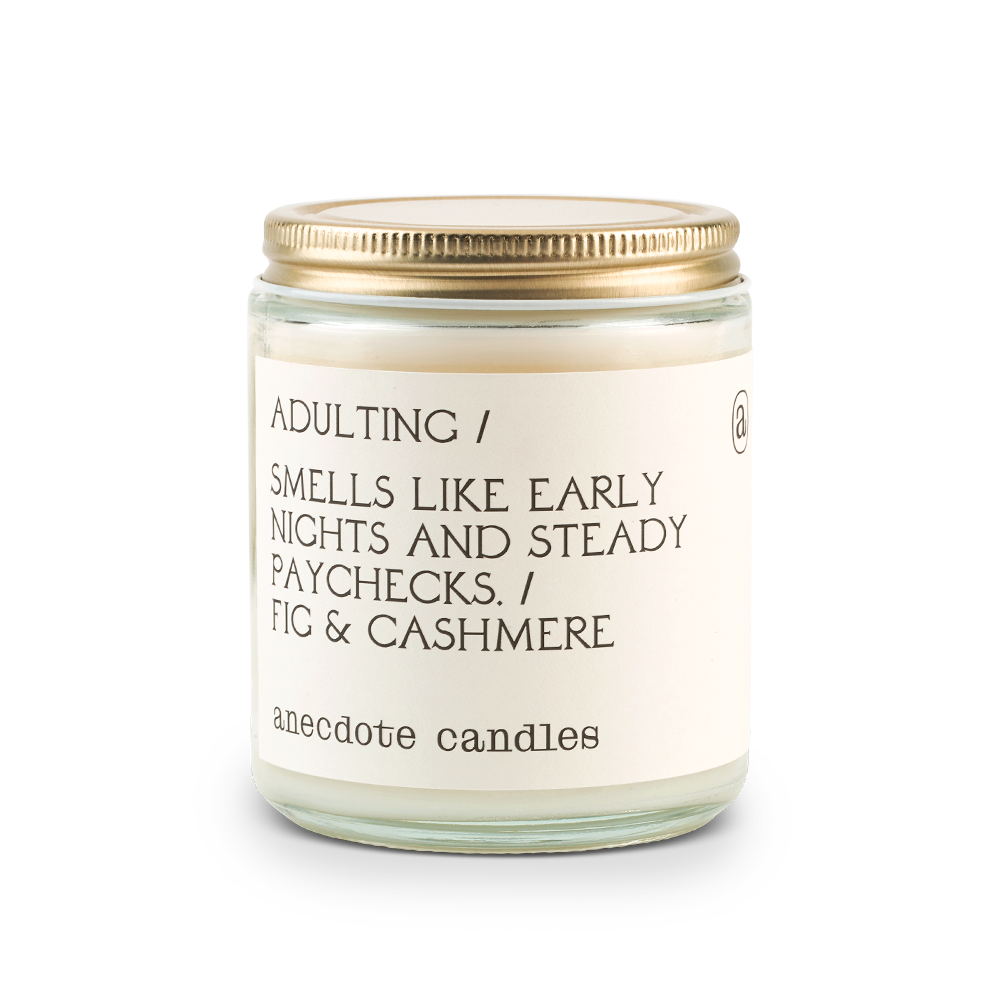 Adulting - Glass Jar Candle
