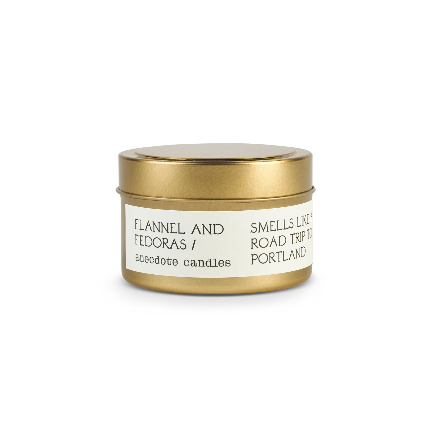 Flannel & Fedoras - Travel Tin Candle