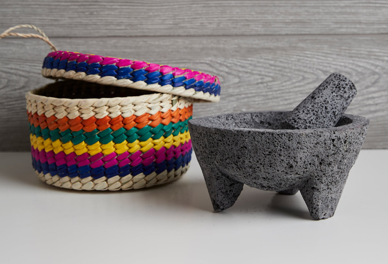 Molcajete & Tortilla Basket