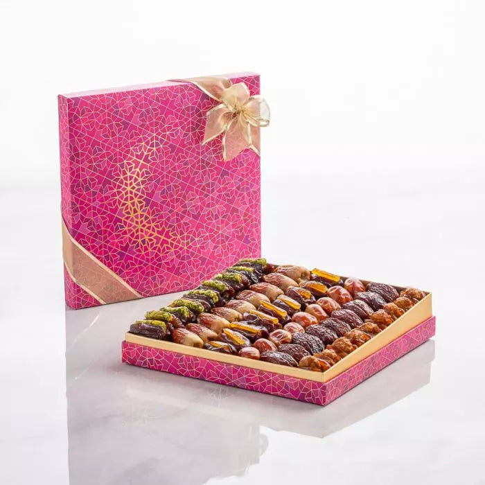 Ramadan Exclusive, Crescent Gift Set Large Pink Filled Dates
