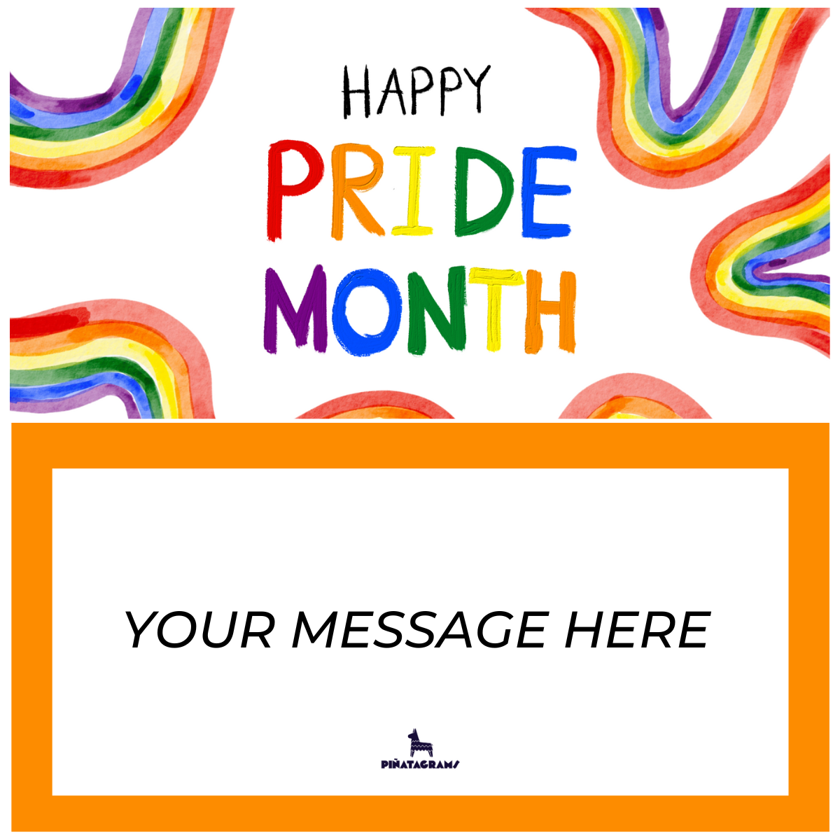 Happy Pride Month Rainbow
