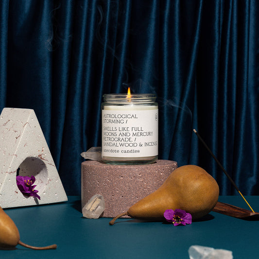 Astrological Storming - Glass Jar Candle