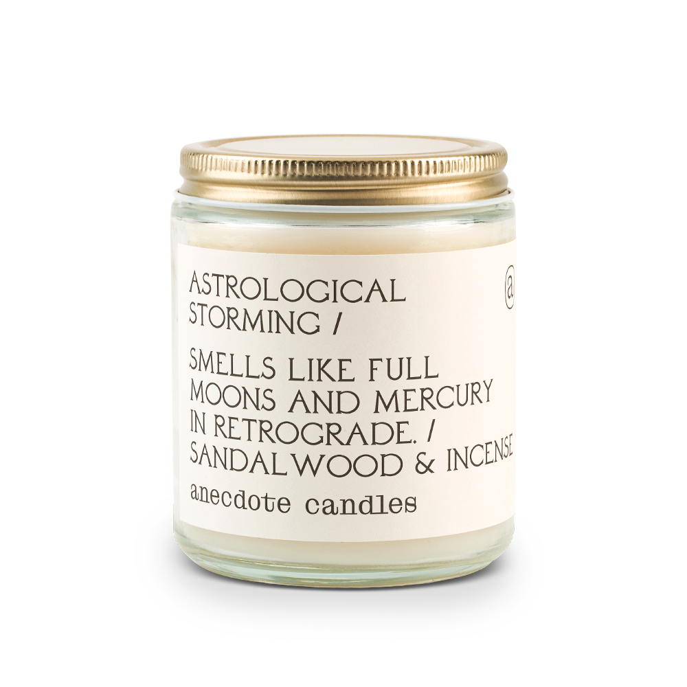 Astrological Storming - Glass Jar Candle