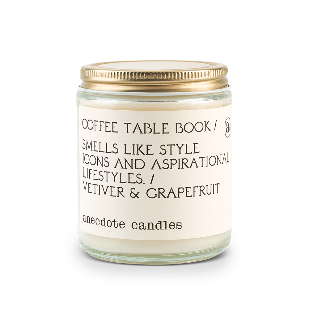 Coffee Table Book - Glass Jar Candle