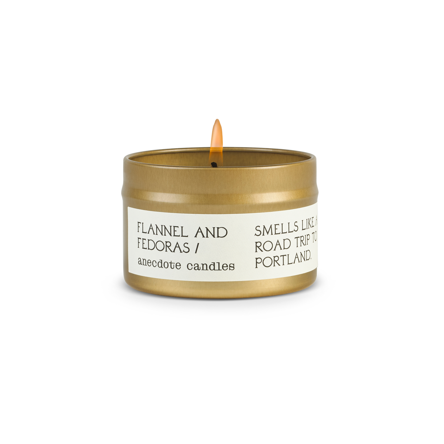 Flannel & Fedoras - Travel Tin Candle