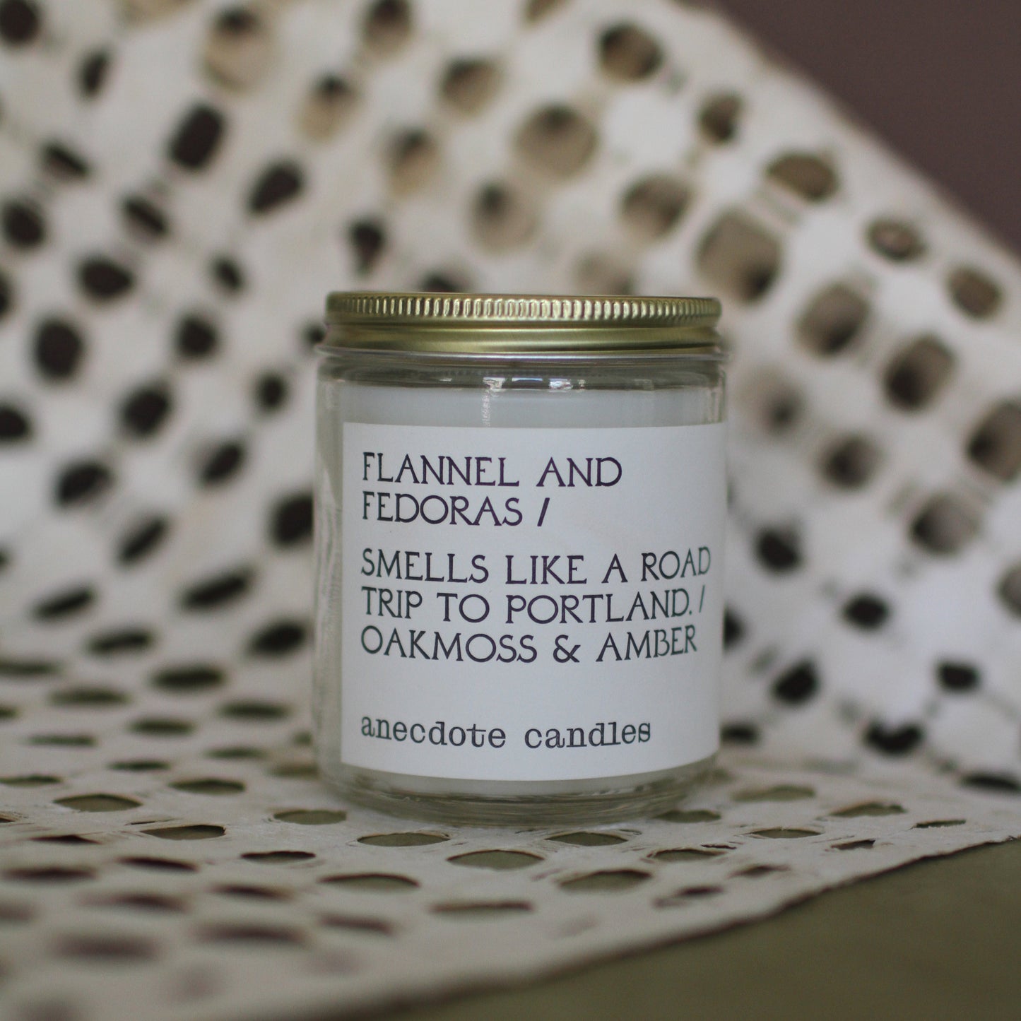Flannel & Fedoras - Glass Jar Candle