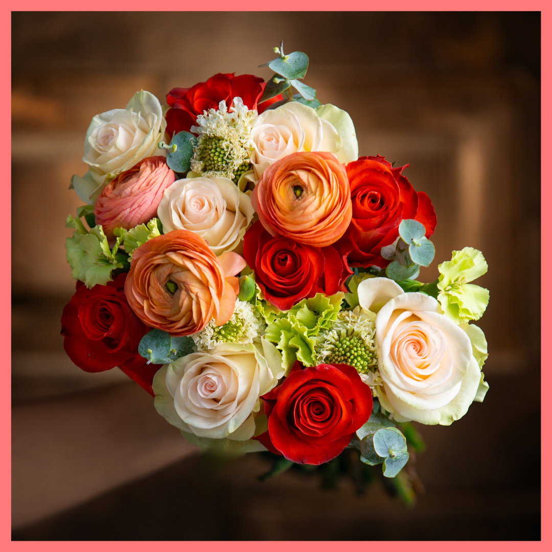 Good Times Roll Flower Bouquet with vase
