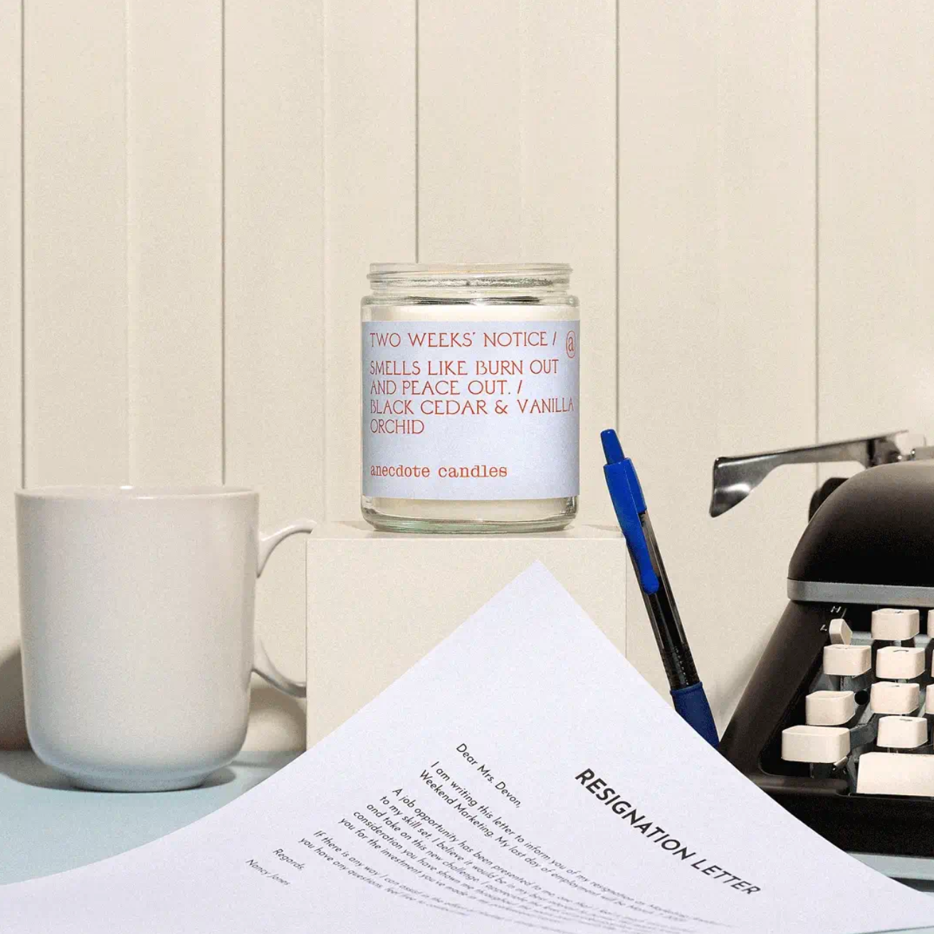 Two Weeks Notice - Glass Jar Candle