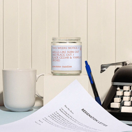 Two Weeks Notice - Glass Jar Candle