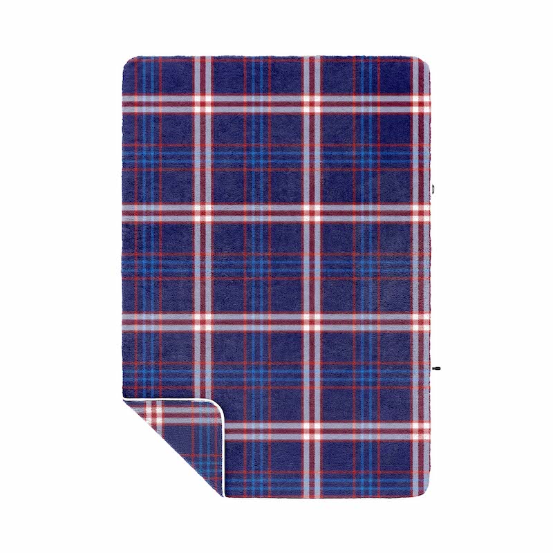 Sherpa Fleece Blanket - Lakeside Plaid