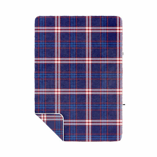 Sherpa Fleece Blanket - Lakeside Plaid