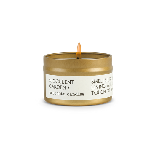 Succulent Garden - Travel Tin Candle