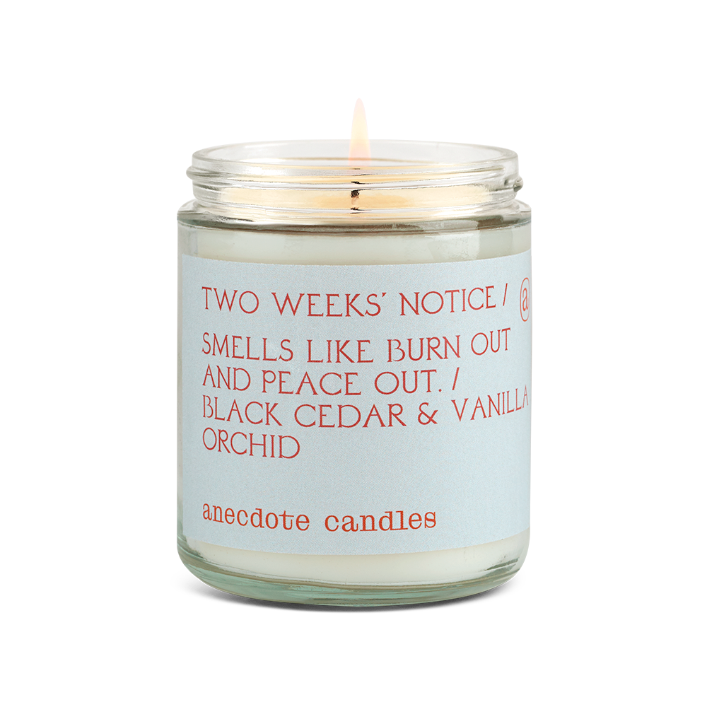 Two Weeks Notice - Glass Jar Candle