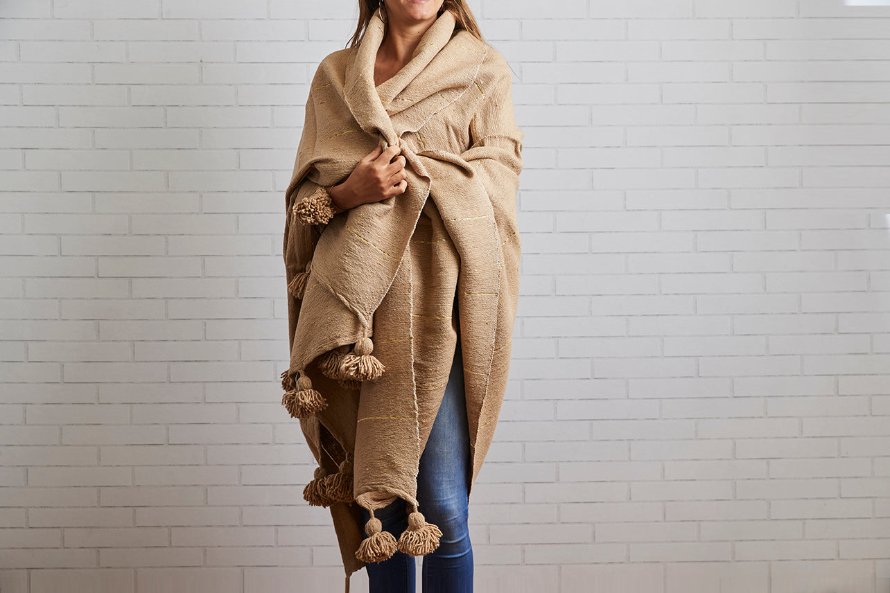 Moroccan Blankets - Tan