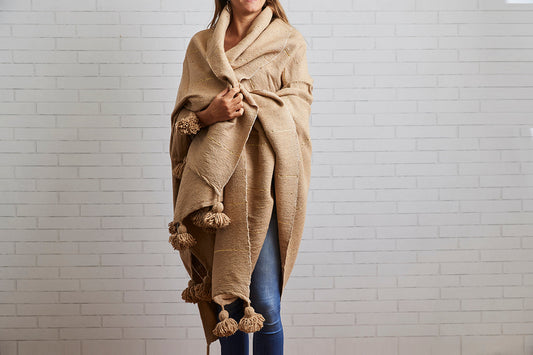 Moroccan Blankets - Tan