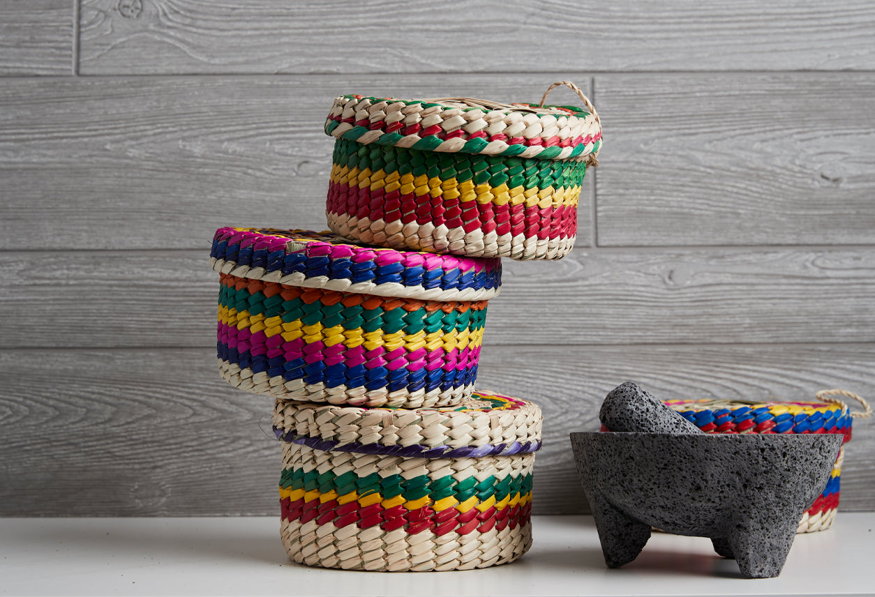 Molcajete & Tortilla Basket