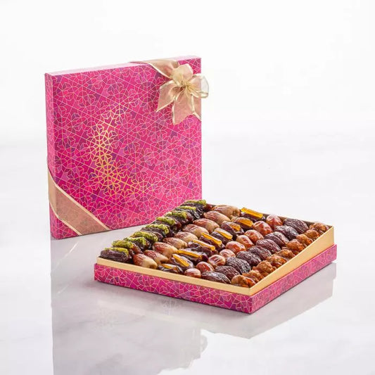 Ramadan Exclusive, Crescent Gift Set Large Pink Filled Dates