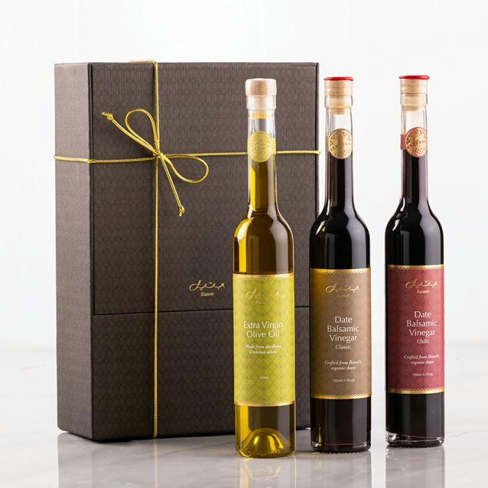 Olive Oil, Date Balsamic and Chilli Gift Set
